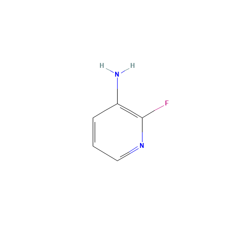 3-Amino-2-fluoropyridine (CAS: 1597-33-7) - Chemical Structure and Molecular Formula 