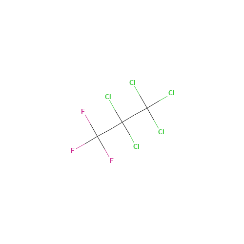 1,1,1-TRIFLUORO-2,2,3,3,3-PENTACHLORO-PROPANE (CAS: 1652-89-7) - Chemical Structure and Molecular Formula 