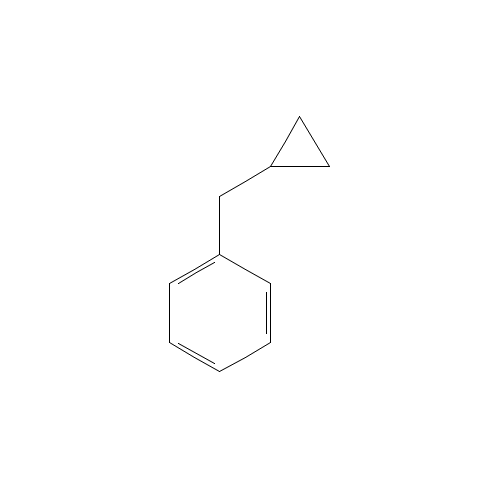 CYCLOPROPYLPHENYLMETHANE (CAS: 1667-00-1) - Chemical Structure and Molecular Formula 