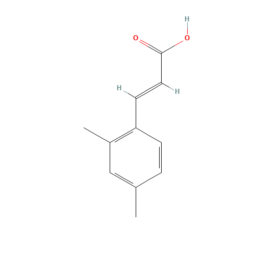2,4-Dimethylcinnamic acid (CAS: 1685-80-9) - Chemical Structure and Molecular Formula 
