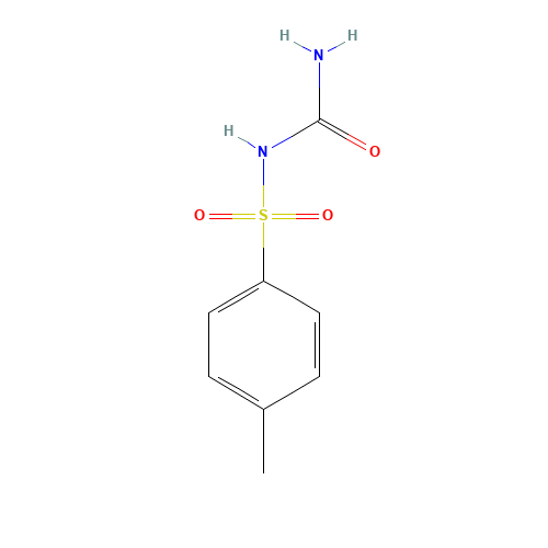 4-Methylphenylsulfonylurea (CAS: 1694-06-0) - Chemical Structure and Molecular Formula 