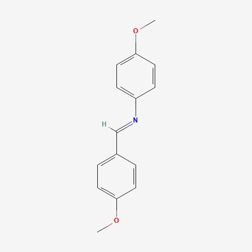 N-(4-METHOXYBENZYLIDENE)-4-METHOXYANILINE (CAS: 1749-08-2) - Chemical Structure and Molecular Formula 