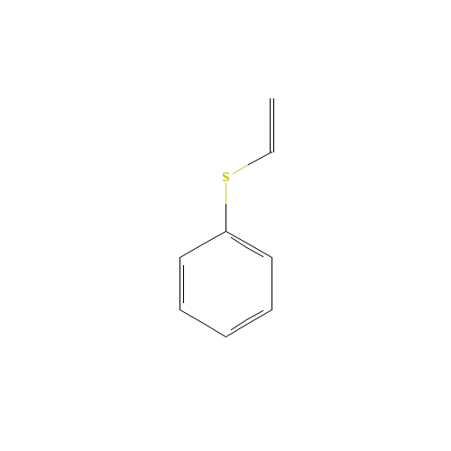 PHENYL VINYL SULFIDE (CAS: 1822-73-7) - Chemical Structure and Molecular Formula 