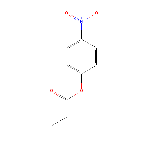 P-NITROPHENYL PROPIONATE (CAS: 1956-06-5) - Chemical Structure and Molecular Formula 