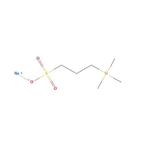 3-(TRIMETHYLSILYL)-1-PROPANESULFONIC ACID SODIUM SALT (CAS: 2039-96-5) - Chemical Structure and Molecular Formula 