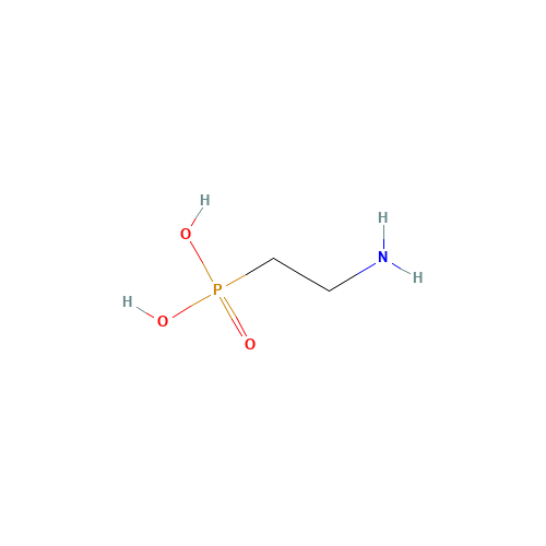 (2-Aminoethyl)phosphonic acid (CAS: 2041-14-7) - Chemical Structure and Molecular Formula 
