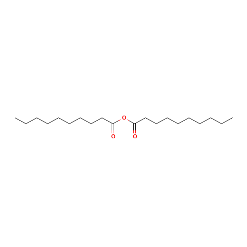 DECANOIC ANHYDRIDE (CAS: 2082-76-0) - Chemical Structure and Molecular Formula 