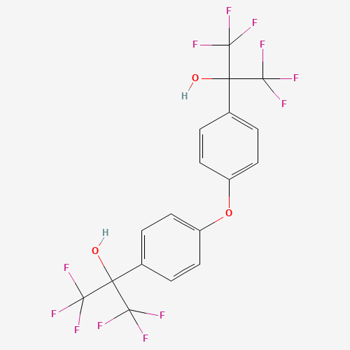 4,4'-BIS(2-HYDROXYHEXAFLUOROISOPROPYL)DIPHENYL ETHER (CAS: 2093-04-1) - Chemical Structure and Molecular Formula 