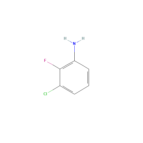 3-Chloro-2-fluoroaniline (CAS: 2106-04-9) - Chemical Structure and Molecular Formula 
