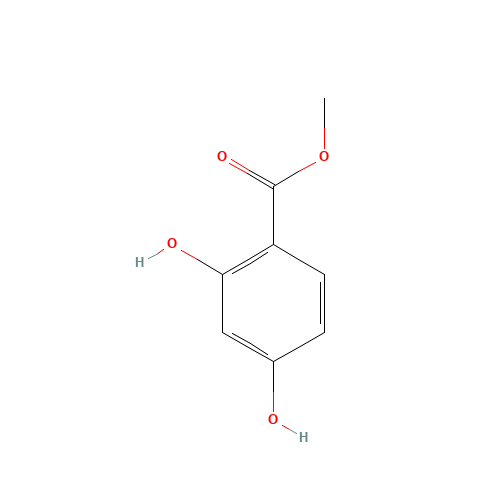 Methyl 2,4-dihydroxybenzoate (CAS: 2150-47-2) - Chemical Structure and Molecular Formula 