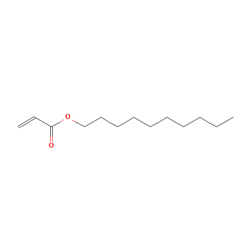 DECYL ACRYLATE (CAS: 2156-96-9) - Chemical Structure and Molecular Formula 
