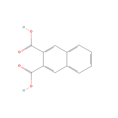 2,3-NAPHTHALENEDICARBOXYLIC ACID (CAS: 2169-87-1) - Chemical Structure and Molecular Formula 