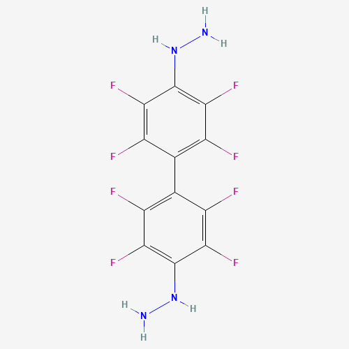 2,2',3,3',5,5',6,6'-OCTAFLUORO-4,4'-DIHYDRAZINO-1,1'-BIPHENYL (CAS: 2200-68-2) - Chemical Structure and Molecular Formula 