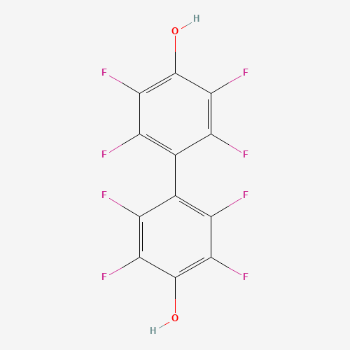 OCTAFLUORO-4,4'-BIPHENOL (CAS: 2200-70-6) - Chemical Structure and Molecular Formula 