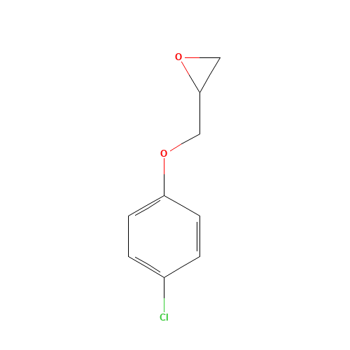 4-CHLOROPHENYL GLYCIDYL ETHER (CAS: 2212-05-7) - Chemical Structure and Molecular Formula 