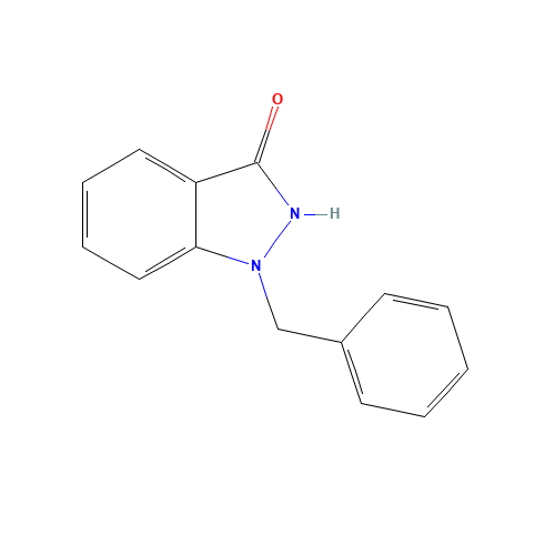 1-Benzyl-3-hydroxy-1H-indazole (CAS: 2215-63-6) - Chemical Structure and Molecular Formula 