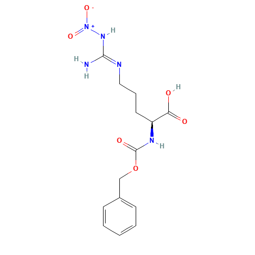 Z-ARG(NO2)-OH (CAS: 2304-98-5) - Chemical Structure and Molecular Formula 