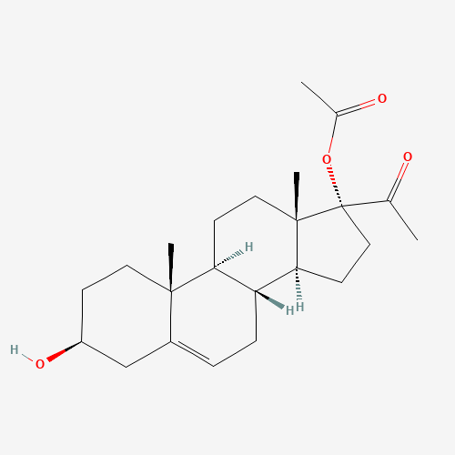 17-ACETOXYPREGNENOLONE (CAS: 2381-45-5) - Chemical Structure and Molecular Formula 
