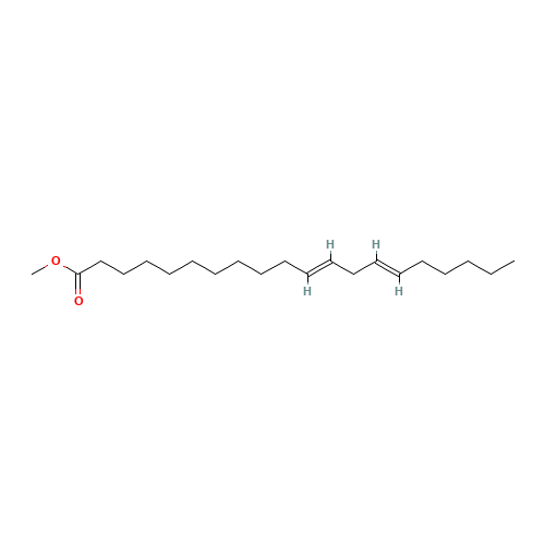 11,14-EICOSADIENOIC ACID METHYL ESTER (CAS: 2463-02-7) - Chemical Structure and Molecular Formula 