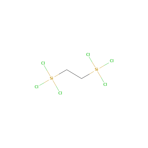 1,2-BIS(TRICHLOROSILYL)ETHANE (CAS: 2504-64-5) - Chemical Structure and Molecular Formula 