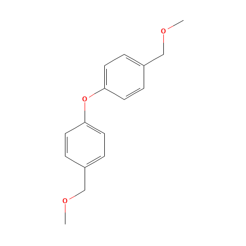4,4'-BIS(METHOXYMETHYL)DIPHENYL ETHER (CAS: 2509-26-4) - Chemical Structure and Molecular Formula 