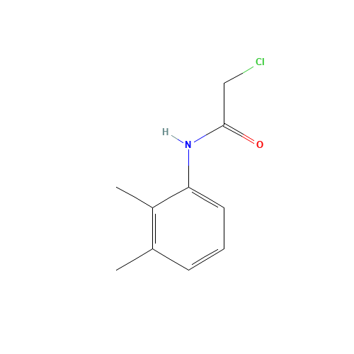 2-CHLORO-N-(2,3-DIMETHYL-PHENYL)-ACETAMIDE (CAS: 2564-07-0) - Chemical Structure and Molecular Formula 