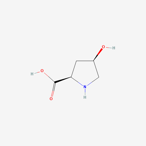 cis-4-Hydroxy-D-proline (CAS: 2584-71-6) - Chemical Structure and Molecular Formula 