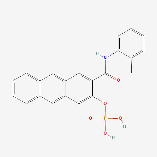 NAPHTHOL AS-GR PHOSPHATE (CAS: 2616-73-1) - Chemical Structure and Molecular Formula 