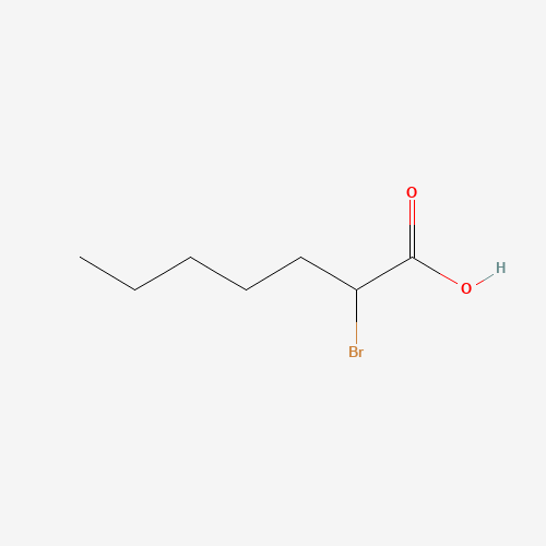 A-BROMOHEPTANOIC ACID (CAS: 2624-01-3) - Chemical Structure and Molecular Formula 