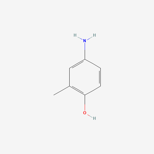4-AMINO-2-METHYLPHENOL (CAS: 2635-95-2) - Chemical Structure and Molecular Formula 
