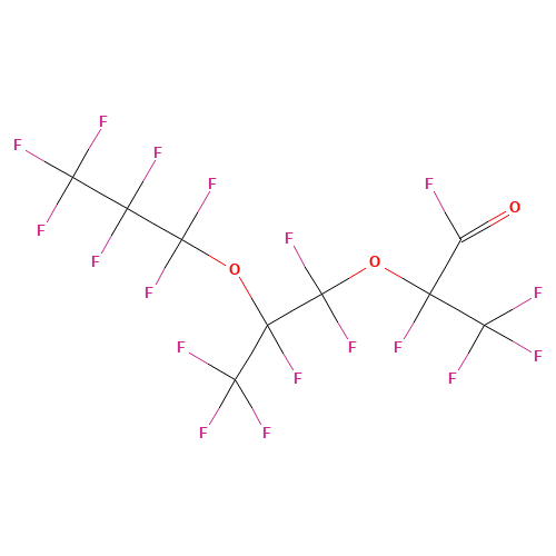 2,5-BIS(TRIFLUOROMETHYL)-3,6-DIOXAUNDECAFLUORONONANOYL FLUORIDE (CAS: 2641-34-1) - Related Chemical Product