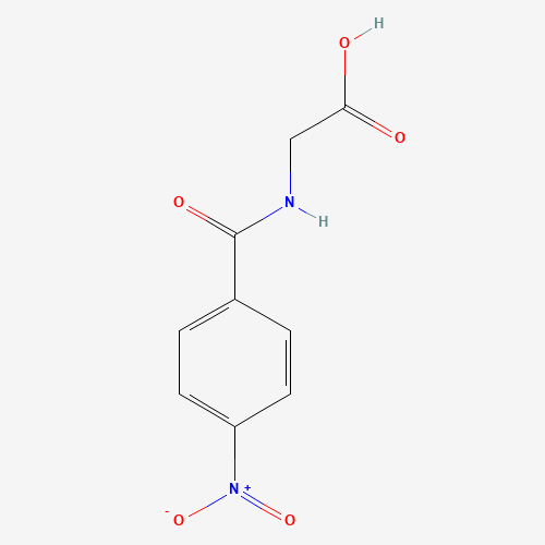 4-NITROHIPPURIC ACID (CAS: 2645-07-0) - Chemical Structure and Molecular Formula 