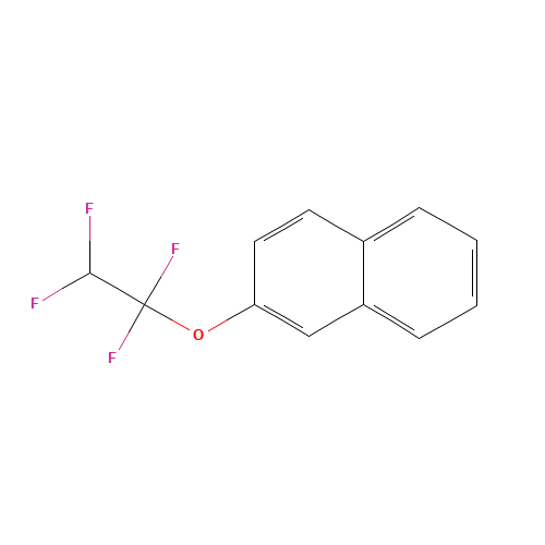 2-(1,1,2,2-TETRAFLUOROETHOXY)NAPHTHALENE (CAS: 2796-08-9) - Chemical Structure and Molecular Formula 