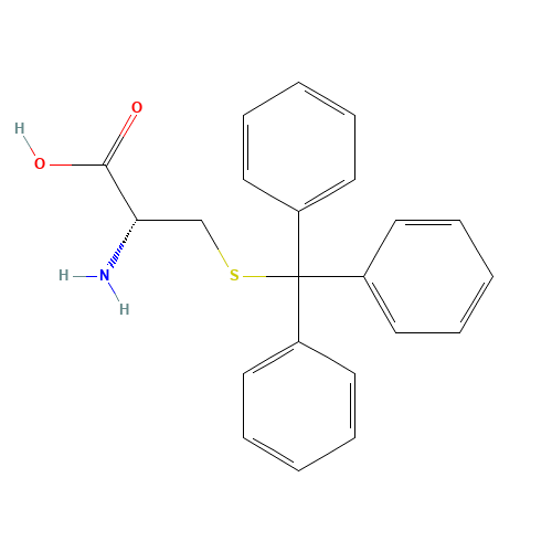 S-Trityl-L-cysteine (CAS: 2799-07-7) - Chemical Structure and Molecular Formula 