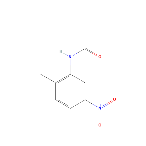 N-(2-METHYL-5-NITROPHENYL)ACETAMIDE (CAS: 2879-79-0) - Chemical Structure and Molecular Formula 