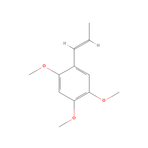alpha-Asarone (CAS: 2883-98-9) - Chemical Structure and Molecular Formula 