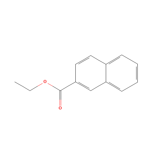 ETHYL 2-NAPHTHOATE (CAS: 3007-91-8) - Chemical Structure and Molecular Formula 