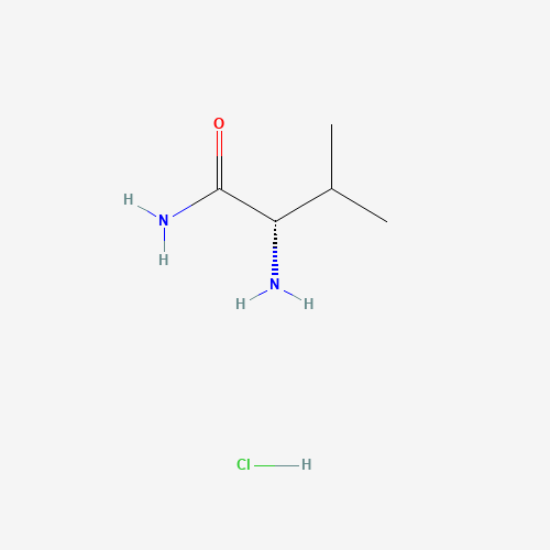 H-VAL-NH2 HCL (CAS: 3014-80-0) - Chemical Structure and Molecular Formula 