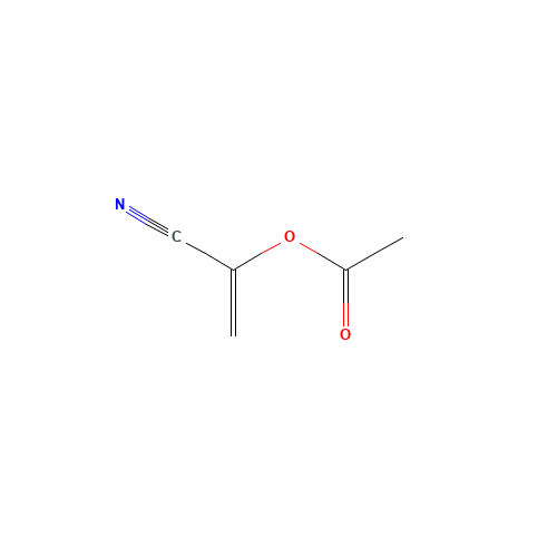 1-ACETOXY-1-CYANOETHYLENE (CAS: 3061-65-2) - Chemical Structure and Molecular Formula 