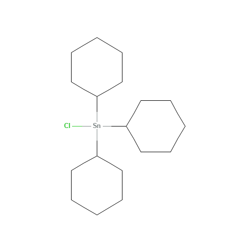 TRICYCLOHEXYLTIN CHLORIDE (CAS: 3091-32-5) - Chemical Structure and Molecular Formula 