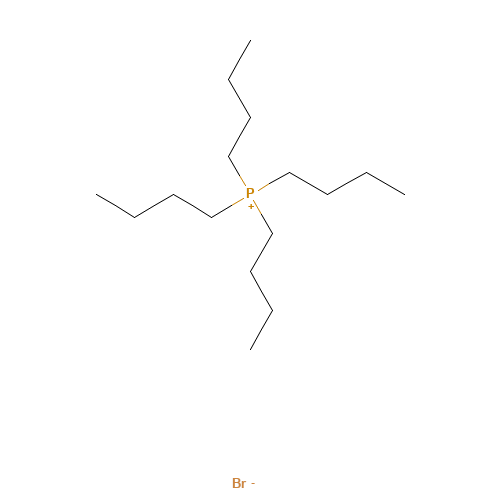Tetrabutylphosphonium bromide (CAS: 3115-68-2) - Chemical Structure and Molecular Formula 