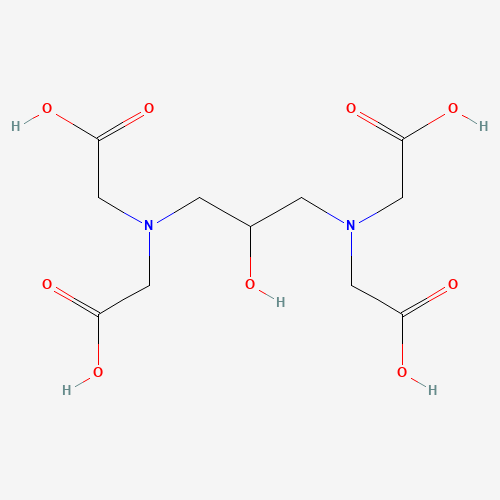 1,3-DIAMINO-2-PROPANOL-N,N,N',N'-TETRAACETIC ACID (CAS: 3148-72-9) - Chemical Structure and Molecular Formula 