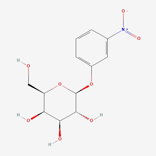 3-NITROPHENYL-BETA-D-GALACTOPYRANOSIDE (CAS: 3150-25-2) - Chemical Structure and Molecular Formula 