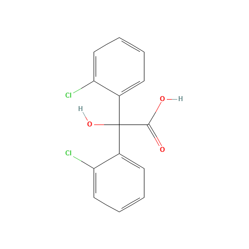 2,2'-DICHLOROBENZILIC ACID (CAS: 3152-12-3) - Chemical Structure and Molecular Formula 