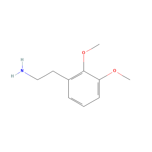 2,3-DIMETHOXYPHENETHYLAMINE (CAS: 3213-29-4) - Chemical Structure and Molecular Formula 