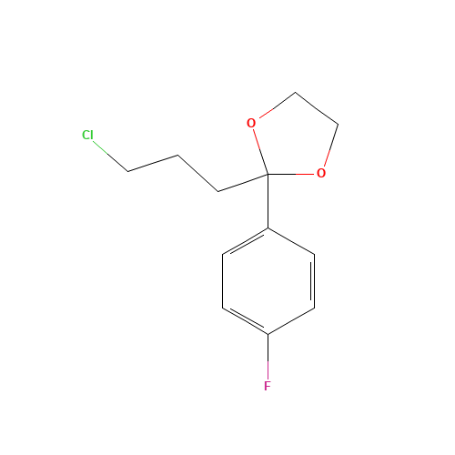 2-(3-Chloropropyl)-2-(4-fluorophenyl)-1,3-dioxolane (CAS: 3308-94-9) - Related Chemical Product