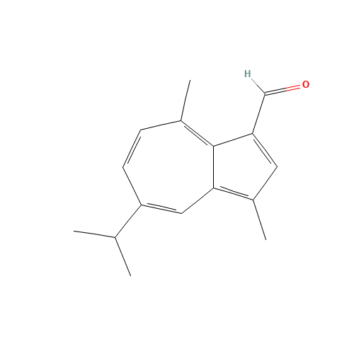 5-ISOPROPYL-3,8-DIMETHYLAZULENE-1-CARBALDEHYDE (CAS: 3331-47-3) - Chemical Structure and Molecular Formula 