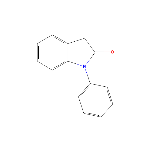 1-Phenyloxindole (CAS: 3335-98-6) - Chemical Structure and Molecular Formula 
