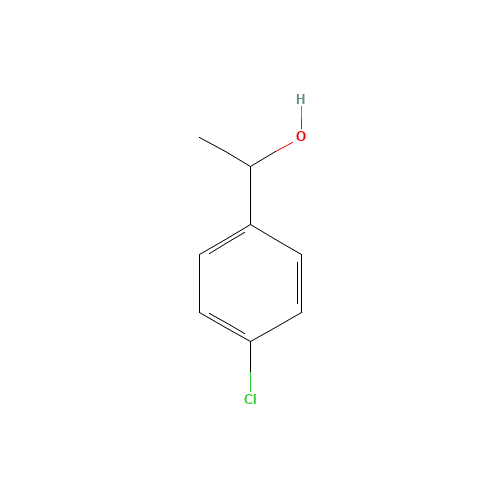 1-(4-Chlorophenyl)ethanol (CAS: 3391-10-4) - Chemical Structure and Molecular Formula 