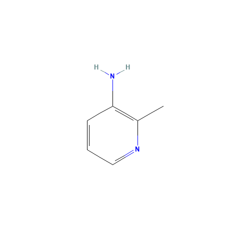 3-Amino-2-picoline (CAS: 3430-10-2) - Chemical Structure and Molecular Formula 